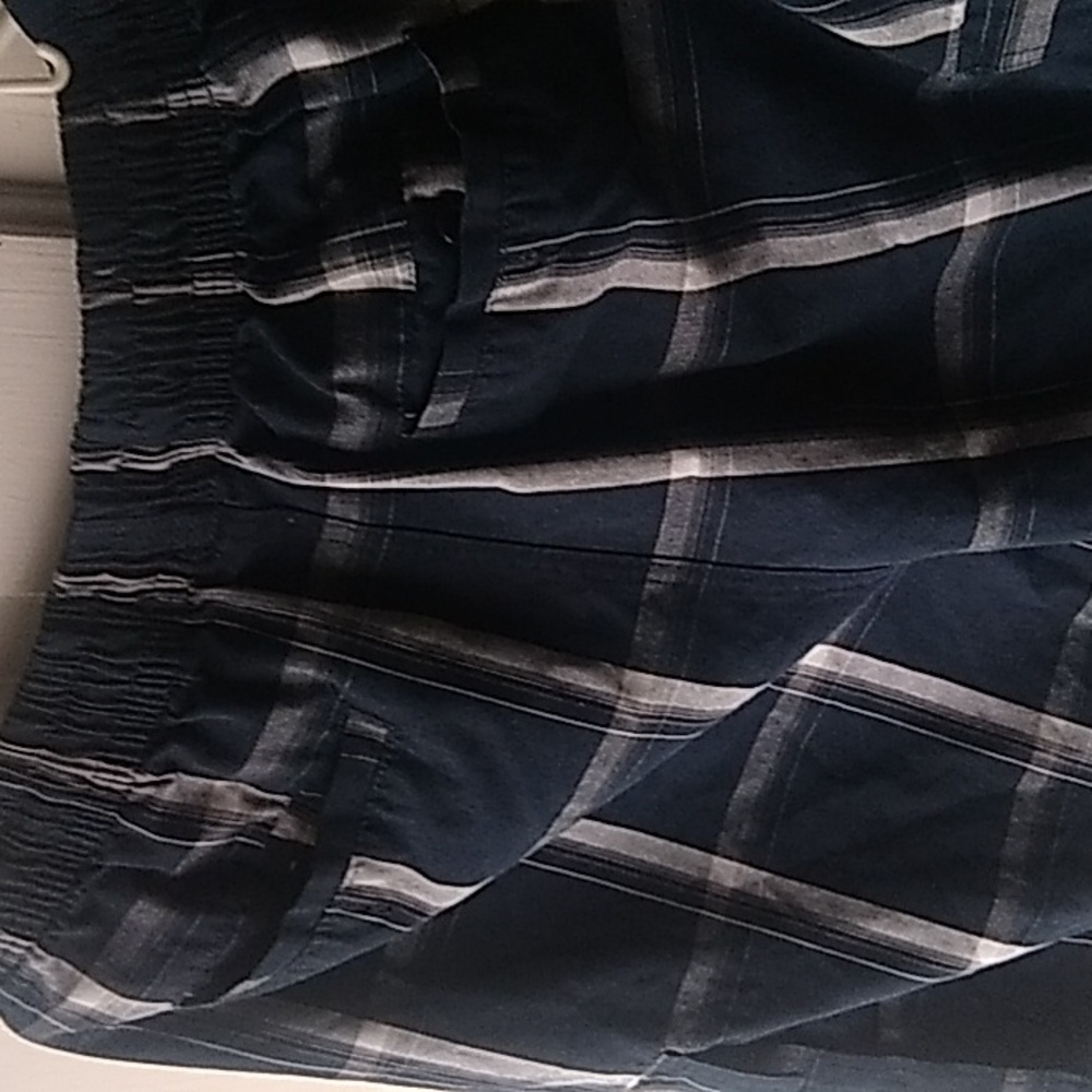 Y2k shaka wear shorts Mens size large blue plaid - Picture 6 of 6